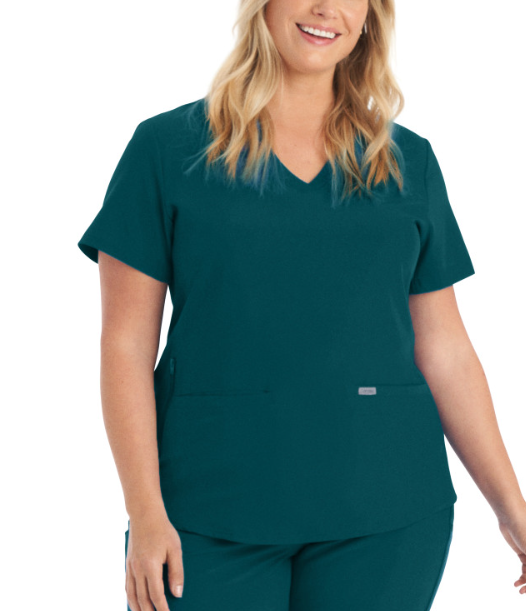 Landau Forward Women's 3-Pocket V-Neck Scrub Top