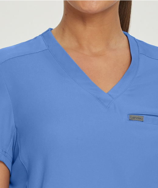 Landau Forward Women's 2-Pocket V-Neck Scrub Top